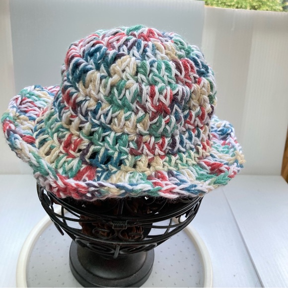 Bucket Hat Handmade Crocheted Toddler Girl - Picture 3 of 12